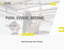 Tablet Screenshot of fitsquad.ca